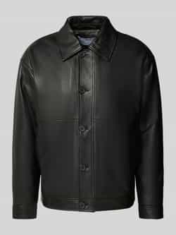 Selected Homme Regular fit leren jack van fijn lamsleer model 'LANCE'