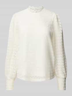 Only Blouse met lange mouwen en kanten kraag model 'NICE'