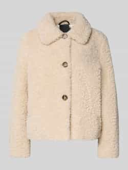 Fuchs Schmitt Regular fit jack van teddybont met platte kraag