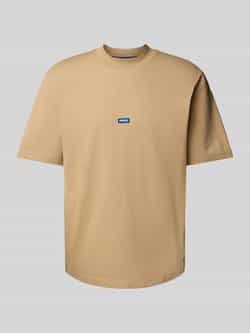 Hugo Blue T-shirt met labeldetail