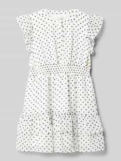 Guess Knielange jurk met vlindermouwen en ronde hals
