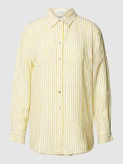 Christian Berg Woman Linnen blouse met streepmotief
