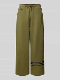 Adidas Originals Wide fit sweatpants met logo-applicatie model 'LO'