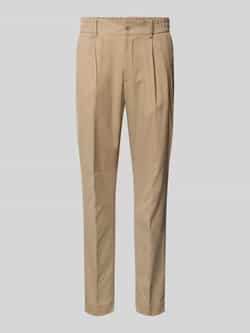 S.Oliver BLACK LABEL Slim fit pantalon met elastische band
