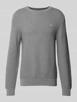 Gant Gebreide pullover met structuurmotief en ronde hals