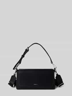 Calvin Klein Zwarte Schoudertas met Verstelbare Band Black Dames