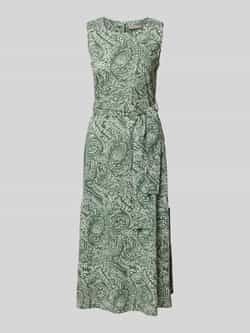 Christian Berg Woman Selection Midi-jurk met strikceintuur