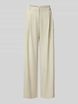 Jake*s Collection Straight leg stoffen broek met bandplooien
