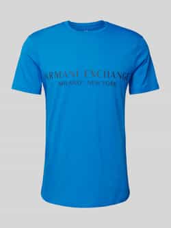 Armani Exchange T-shirt met labelprint model 'milano nyc'
