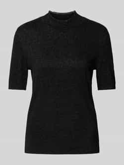 Marc Cain Shirt van effectgaren met opstaande kraag