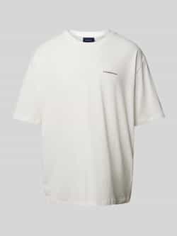 Lindbergh Oversized T-shirt met labelprint