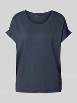 Only T-shirt met geribde ronde hals model 'MOSTER'