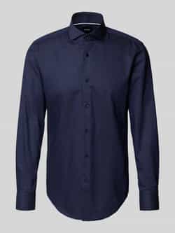 Boss Slim fit zakelijk overhemd van katoenmix