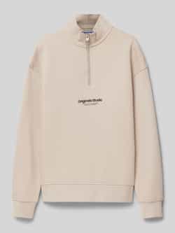 Jack & jones JUNIOR sweater JORVESTERBRO met tekst Beige Tekst 164