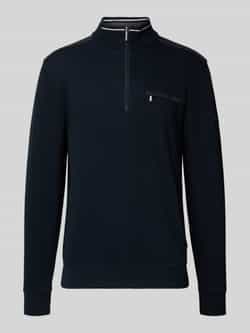 Bugatti Sweatshirt met opstaande kraag model 'Selanik'