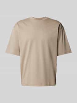 JAKE*S STUDIO MEN T-shirt met geribde ronde hals