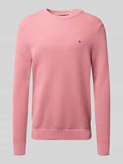 Tommy Hilfiger Regular fit gebreide pullover van zuiver katoen