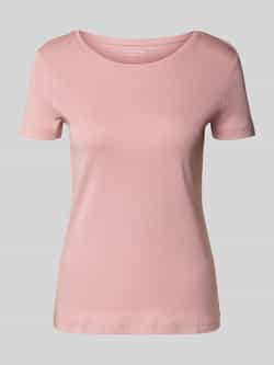Christian Berg Woman T-shirt met geribde ronde hals