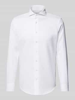 Profuomo Slim fit zakelijk overhemd met haaikraag model 'X-Cutaway'