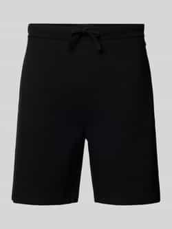 Boss Regular fit sweatshorts met structuurmotief