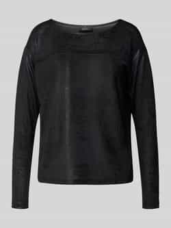 Monari Shirt met lange mouwen en strass-steentjes