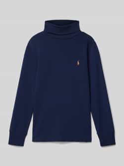 Polo Ralph Lauren Teens Shirt met lange mouwen en labelstitching