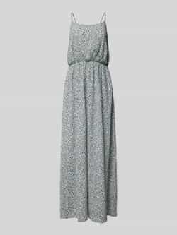 QS Midi-jurk in effen design met spaghettibandjes