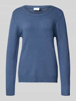 Vila Trui met ronde hals VIRIL O-NECK L S KNIT TOP NOOS
