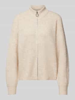 Only Loose fit gebreid jack met wol en opstaande kraag model 'TOKYO'
