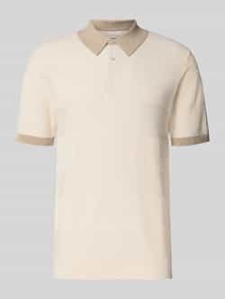 Scotch & Soda Regular fit poloshirt met structuurmotief