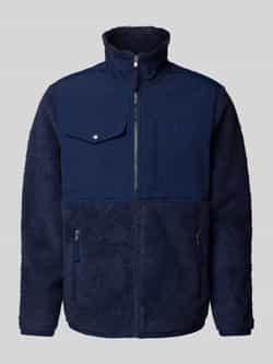 Polo Ralph Lauren Blauwe Jas met Ritssluiting en Stretchboorden Blue Heren