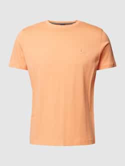 Lerros Shirt met korte mouwen met logoborduursel op borsthoogte