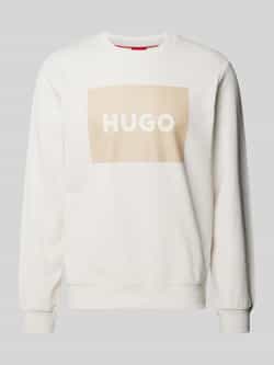 HUGO Sweatshirt met labelprint model 'DURAGOL'
