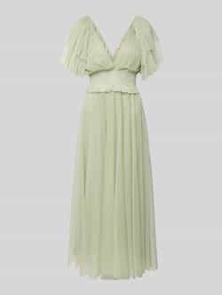 Lace & Beads Knielange cocktailjurk met V-hals