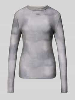 Karo Kauer Shirt met lange mouwen in semi-transparant design