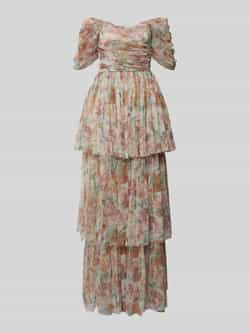 Lace & Beads Avondjurk met smokdetail