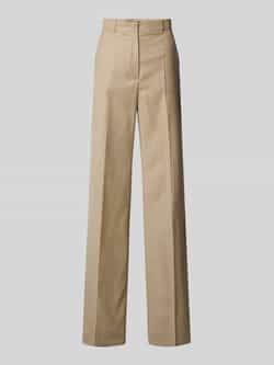 Max Mara Studio Regular fit wijde broek van scheerwolmix model 'MEDIUM'