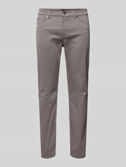 Boss Slim fit stoffen broek met stretch model 'Delaware'