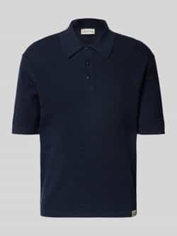 Calvin Klein Jeans Slim fit poloshirt in gebreide look