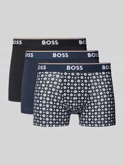 Boss Boxershort met elastische band met logo in een set van 3 stuks