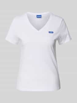 Hugo Blue NU NIEUW bij P&C*: T-shirt met labelstitching model 'Classic'
