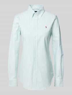 Polo Ralph Lauren Slim fit overhemdblouse met logostitching