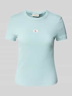 Calvin Klein T-shirt WOVEN LABEL RIB FITTED TEE