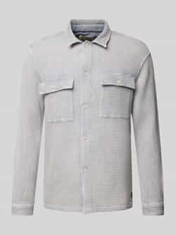 Scotch & Soda Regular fit overhemdjack met structuurmotief