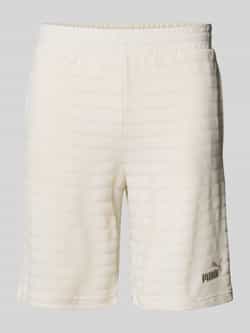 PUMA PERFORMANCE Slim fit korte broek met structuurmotief model 'ESS ELEVATED'