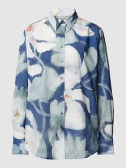 0039 italy Overhemdblouse met bloemenmotief model 'Mira'