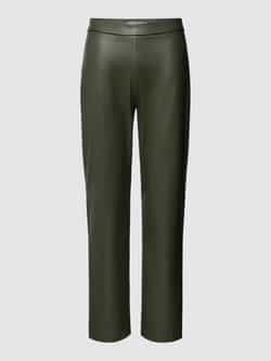 RAFFAELLO ROSSI Verkorte broek in leerlook met elastische band.