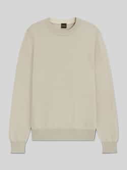 Boss Orange Regular fit gebreide pullover van een mix van katoen en kapok model 'KLAPOK'