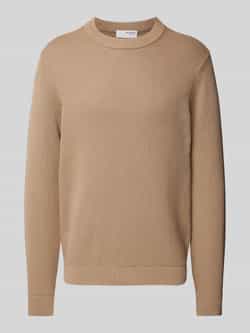 SELECTED HOMME Trui met ronde hals SLHDANE LS KNIT STRUCTURE CREW NECK NOOS