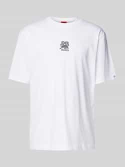 HUGO T-shirt met labelprint model 'Deckies'